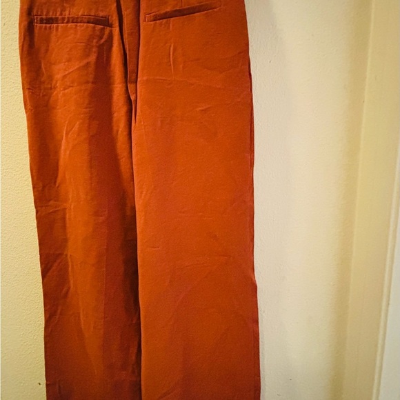 NWT Zara wide leg pants, burnt orange - Picture 4 of 4